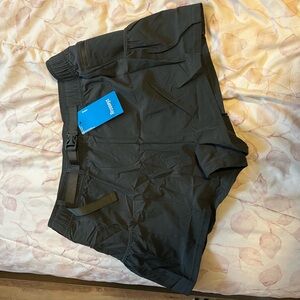 Rrosseyz Women’s quick dry casual sports shorts (L) Dark grey